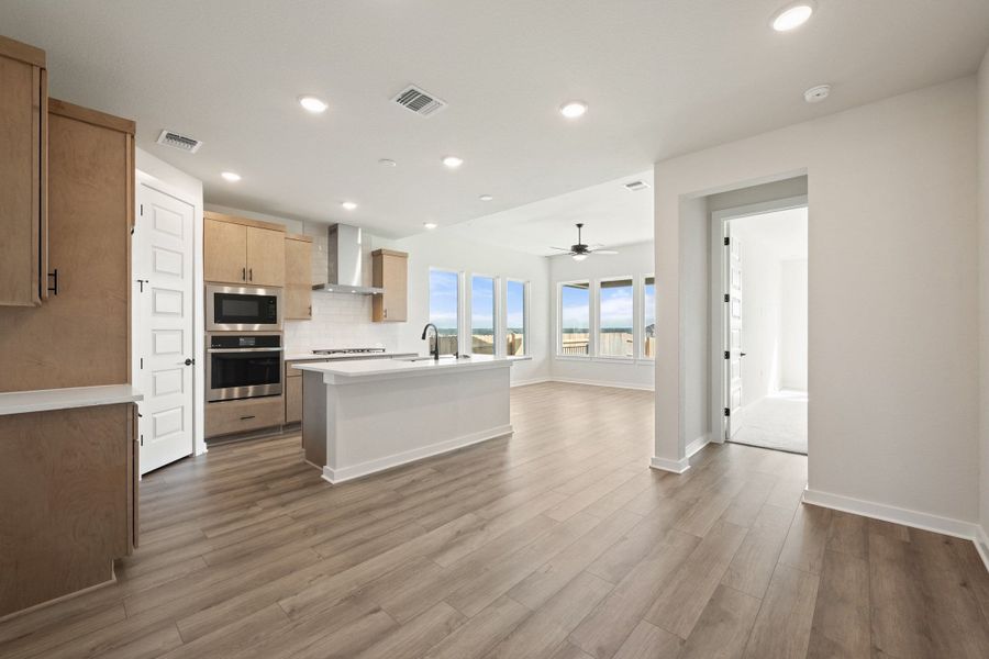 Furnished interior view inside a new home in Lariat, Liberty Hill (Image 8).
