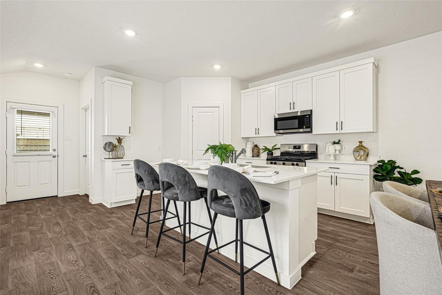 Furnished interior view inside a new home in Tamarron, Fulshear (Image 2).