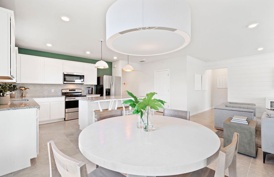 Furnished interior view inside a new home in Whispering Lakes, Lehigh Acres (Image 27).