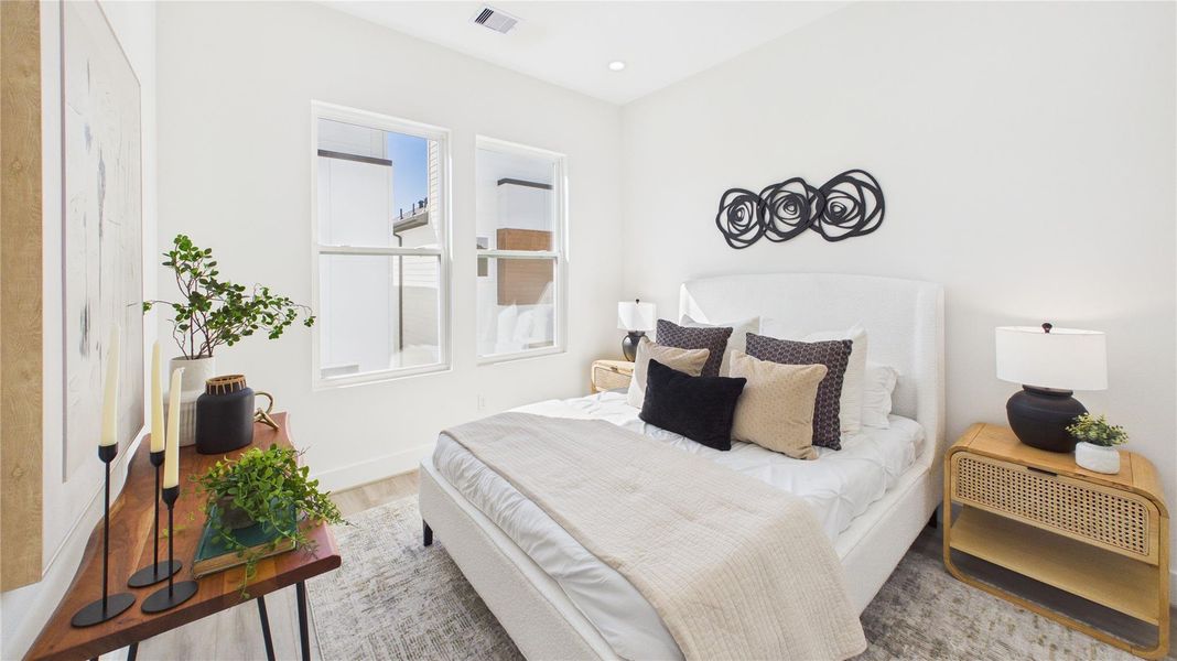 Furnished interior view inside a new home in , Houston (Image 9).