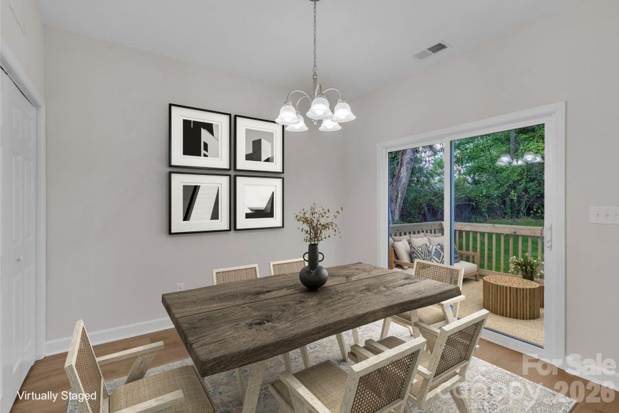 Furnished interior view inside a new home in , Statesville (Image 5).