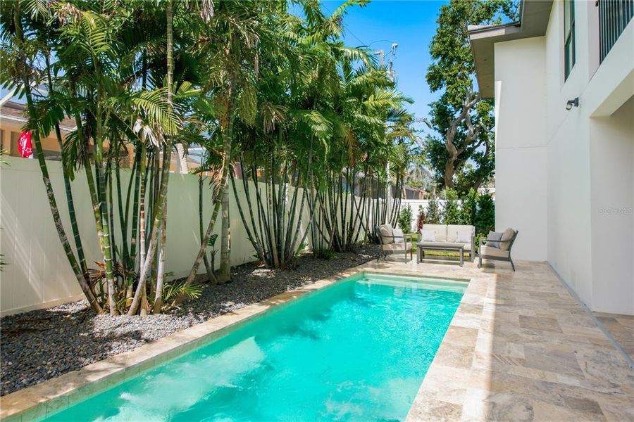 Exterior details and patio area of a home in , Belleair Beach (Image 29).