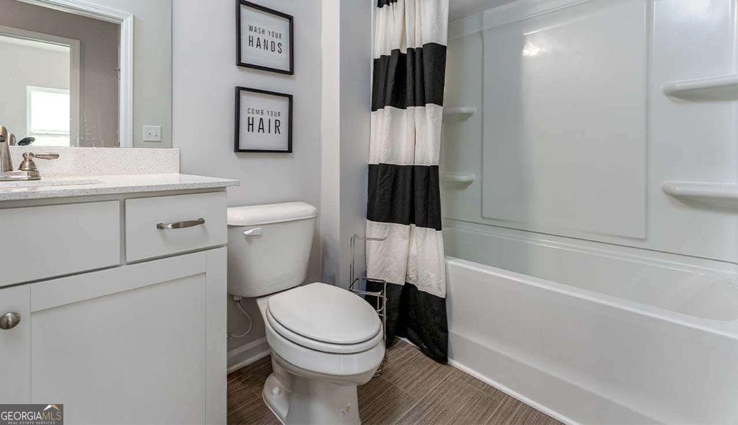 Furnished interior view inside a new home in Bryson Farms, Byron (Image 15).