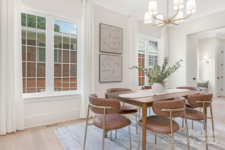 Furnished interior view inside a new home in , Charlotte (Image 12).