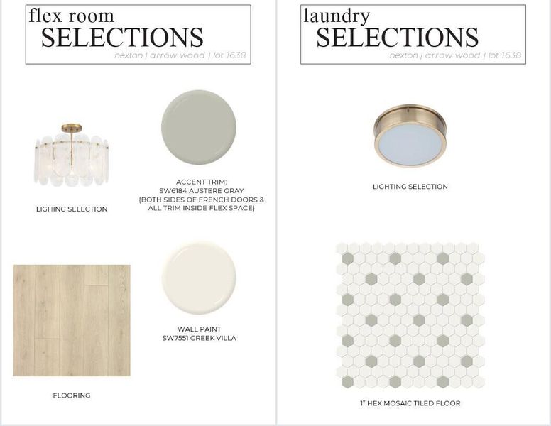 Sample of building materials used in homes in Nexton, Summerville (Image 7).