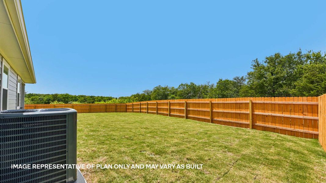 Representative exterior details of a home built from the The Lakeway by D.R. Horton in Trails at Wildhorse, Austin (Image 26).