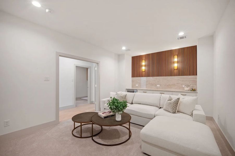 Furnished interior view inside a new home in , Dallas (Image 29).