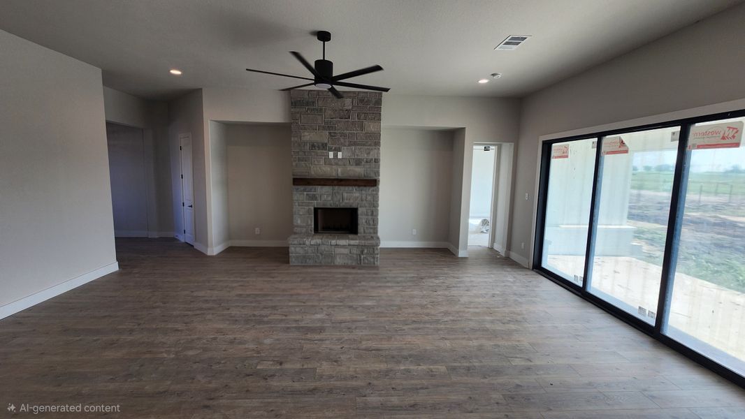 Spacious, unfurnished interior of a new home in Paloma Ranches, Justin (Image 9).