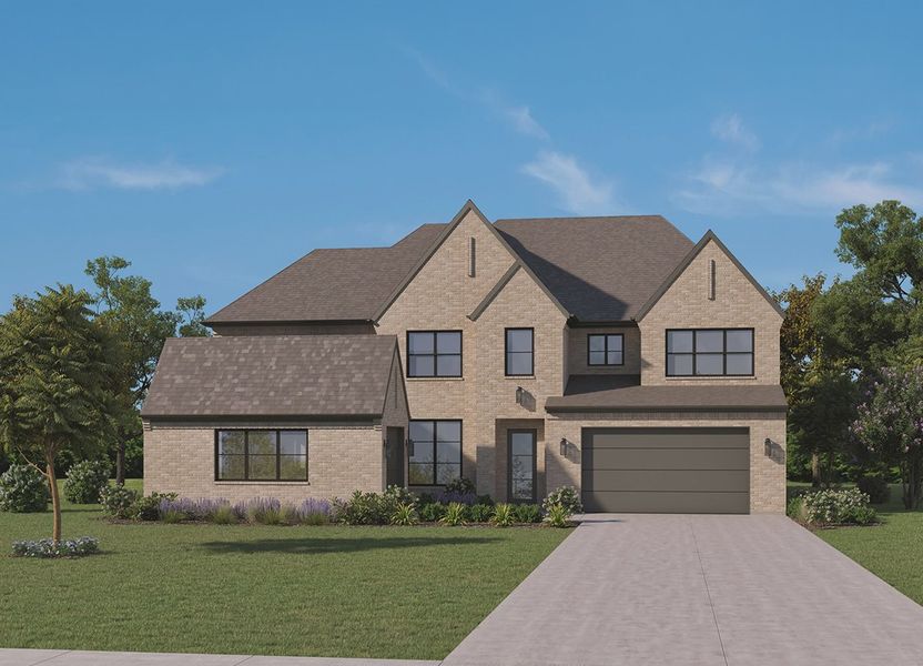 Representative exterior photo of a completed home built from the The Magnolia by Homebound in Park Place, Prosper, TX (Image 8).
