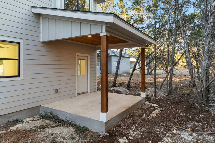 Covered patio