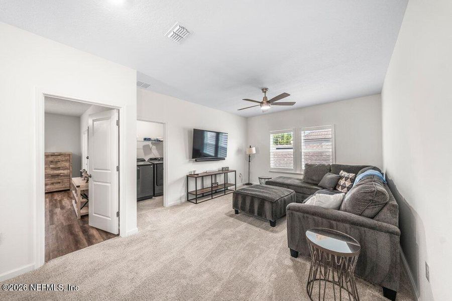 Furnished interior view inside a new home in TrailMark, St. Augustine (Image 36). Furnished interior view inside a new home in TrailMark, St. Augustine (Image 36).