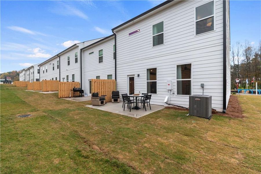 Exterior details and patio area of a home in Auburn Ridge, Riverdale (Image 3). Exterior details and patio area of a home in Auburn Ridge, Riverdale (Image 3).
