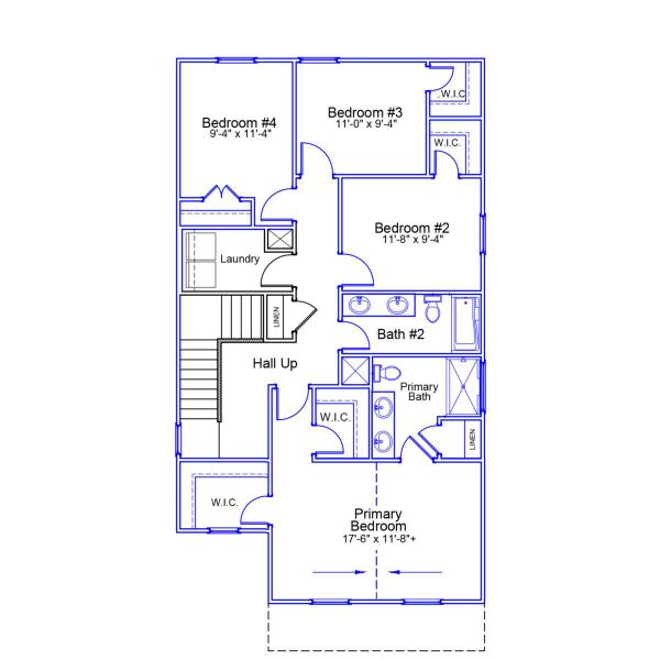 2D floor plan layout of this home in Killians Crossing, Blythewood, SC (Image 3).