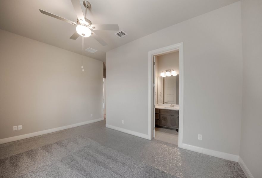 Representative unfurnished interior of a home built from the The Davinci by Whitestone Custom Homes in Johnson Ranch, Bulverde (Image 56).
