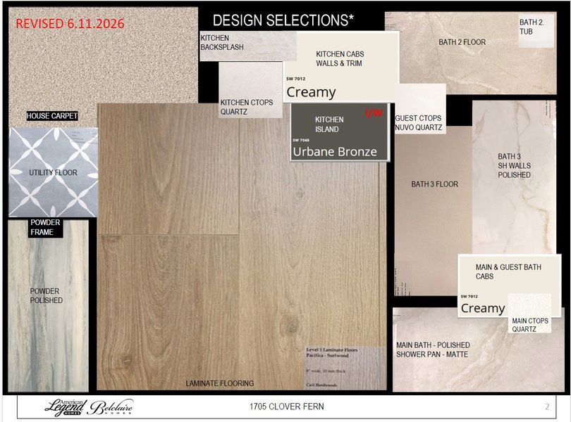 Representative phot of design selections for 1705 Clover Fern Representative phot of design selections for 1705 Clover Fern