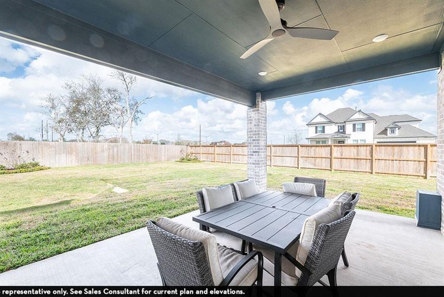 Exterior details and patio area of a home in Green Meadows, Celina (Image 2).
