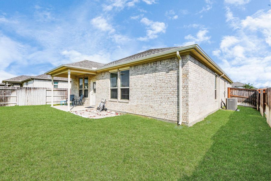 Large backyard space