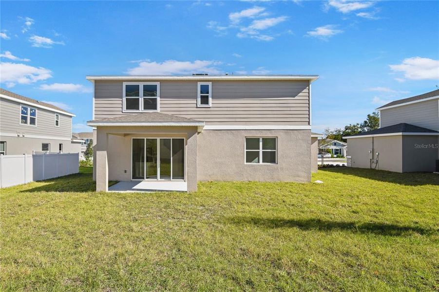 Exterior details and patio area of a home in Seasons at Wekiva Ridge, Mount Dora (Image 4). Exterior details and patio area of a home in Seasons at Wekiva Ridge, Mount Dora (Image 4).