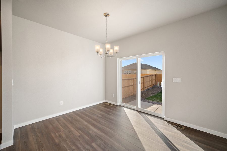 Spacious, unfurnished interior of a new home in The Glen, Colorado Springs (Image 24).