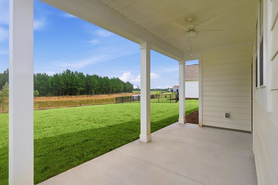 Exterior details and patio area of a home in Westwood Reserve, Conway (Image 3).