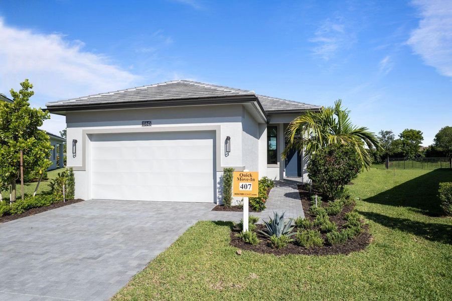 Furnished interior view inside a new home in Cresswind Palm Beach at Westlake, Westlake (Image 22).