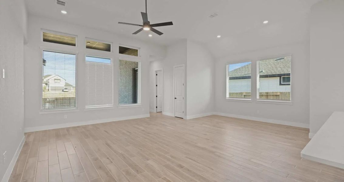 Representative unfurnished interior of a home built from the Summerton by Chesmar Homes in Village at Three Oaks, Seguin (Image 9).