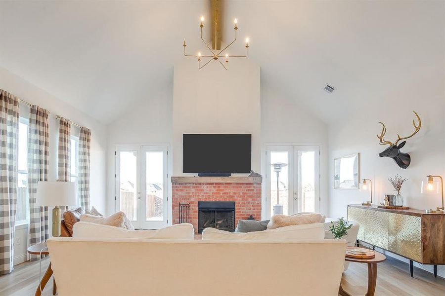 Furnished interior view inside a new home in , Aledo (Image 12).
