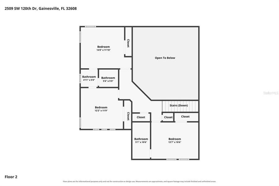 2D floor plan layout of this home in Oakmont, Gainesville, FL (Image 7). 2D floor plan layout of this home in Oakmont, Gainesville, FL (Image 7).