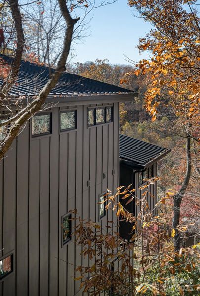 Exterior details and patio area of a home in , Montreat (Image 26).