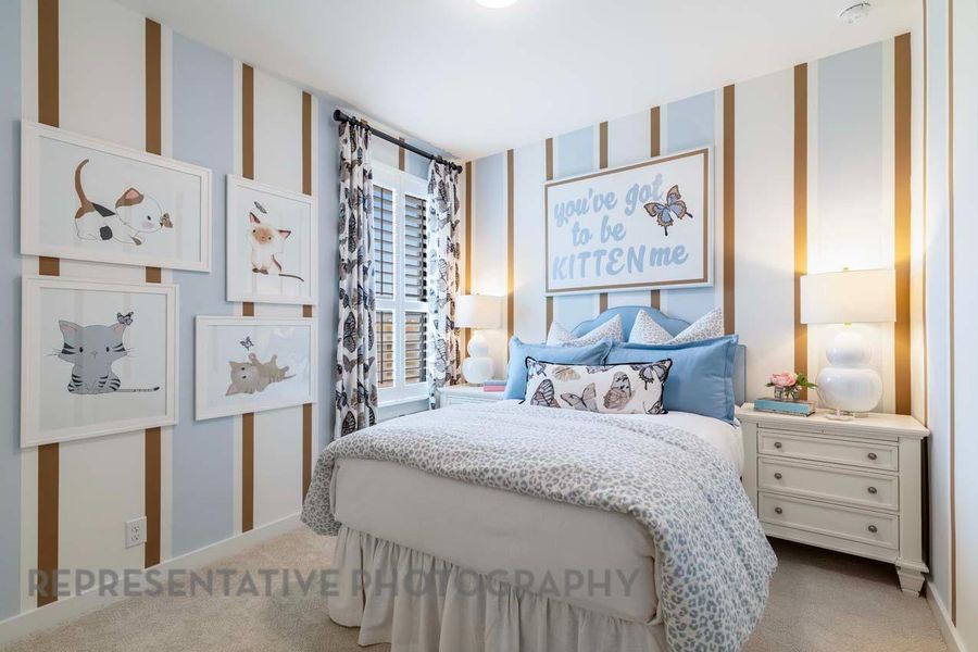 Furnished interior view inside a new home in Wolf Ranch, Georgetown (Image 25).