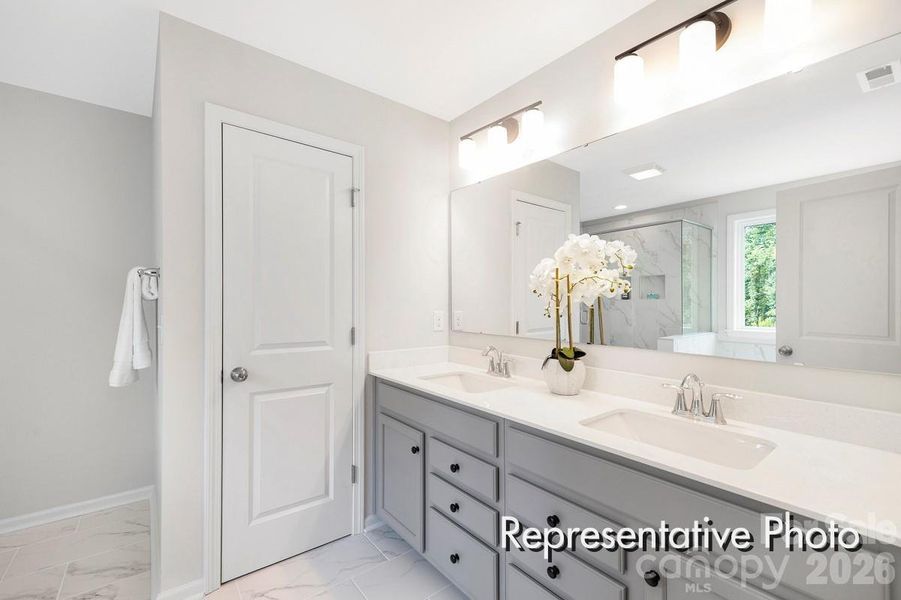 Furnished interior view inside a new home in Whispering Hills, Locust (Image 23). Furnished interior view inside a new home in Whispering Hills, Locust (Image 23).