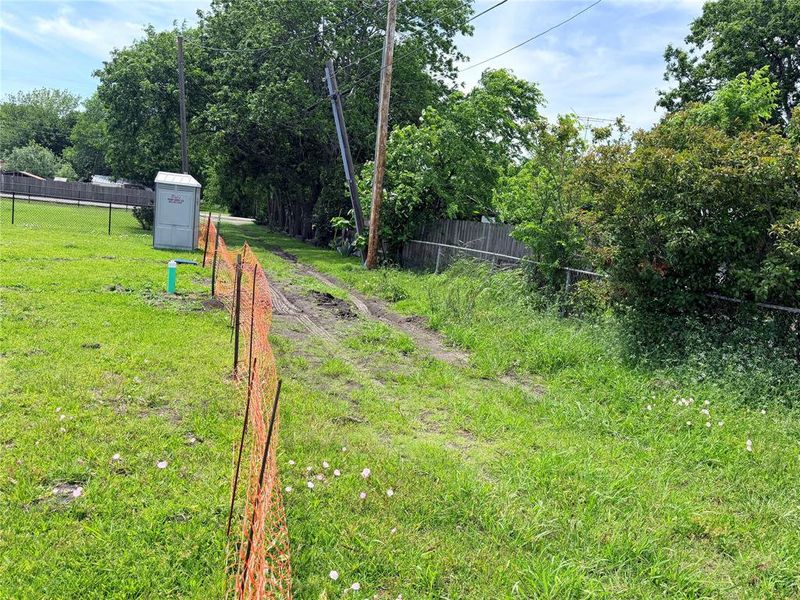 rear easement access