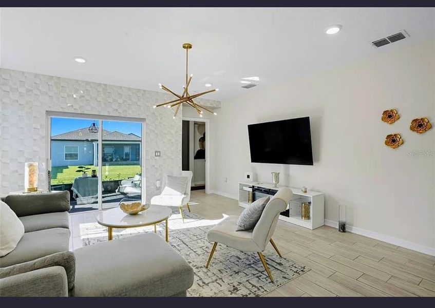 Furnished interior view inside a new home in , Port Charlotte (Image 17). Furnished interior view inside a new home in , Port Charlotte (Image 17).