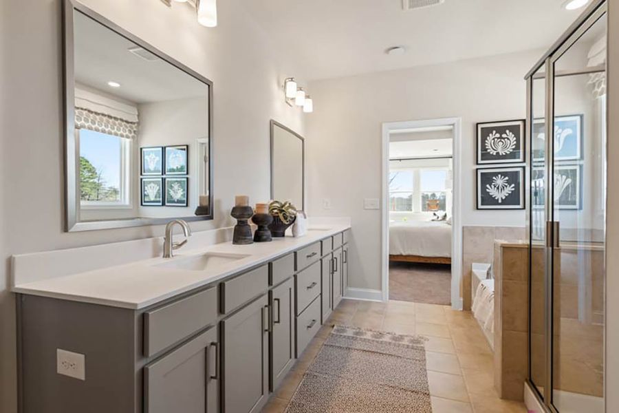 Furnished interior view inside a new home in Nichols Farm, Dacula (Image 38).