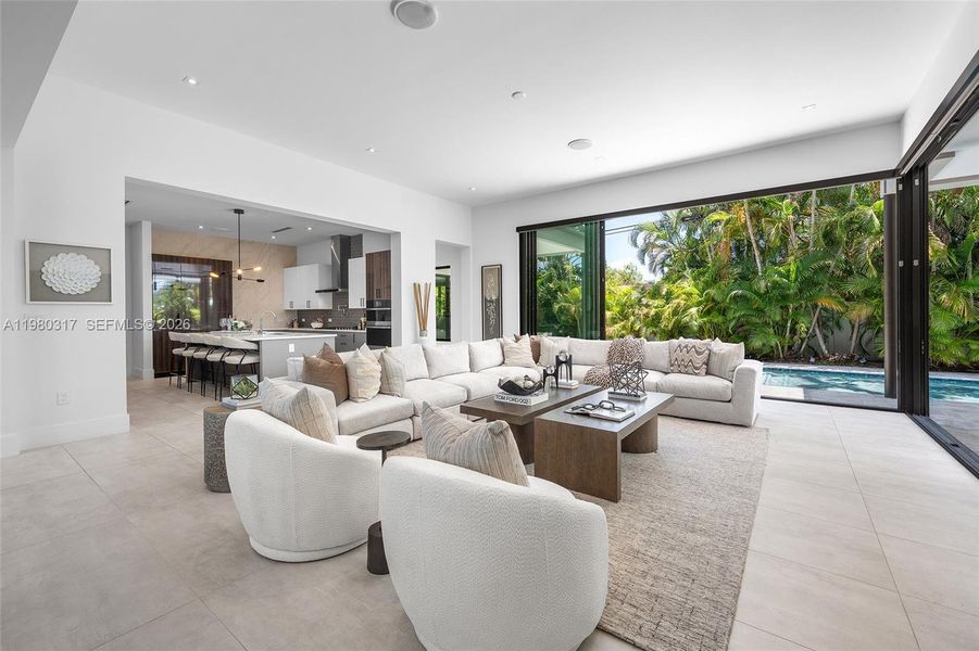 Furnished interior view inside a new home in , Fort Lauderdale (Image 43).