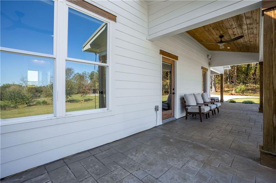 Exterior details and patio area of a home in , Maysville (Image 26). Exterior details and patio area of a home in , Maysville (Image 26).