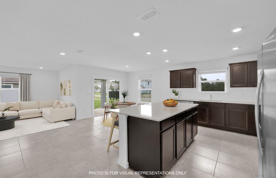Furnished interior view inside a new home in Wells Landing, Jacksonville (Image 4).
