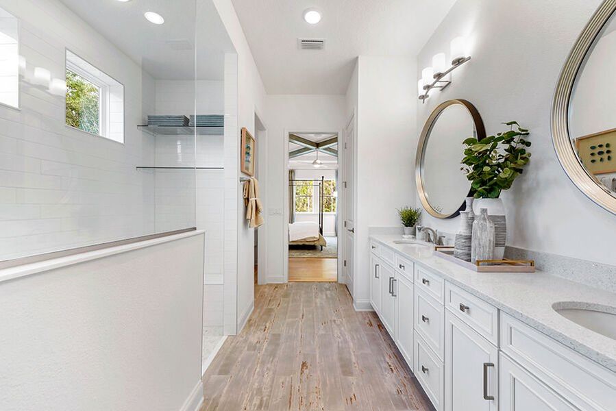Representative furnished interior of a home built from the Harbor by Mattamy Homes in RiverTown, St. Johns (Image 55).