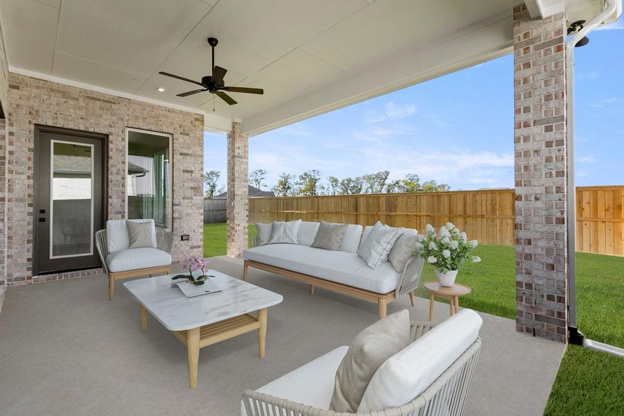 Virtually Staged Outdoor Living Area Virtually Staged Outdoor Living Area