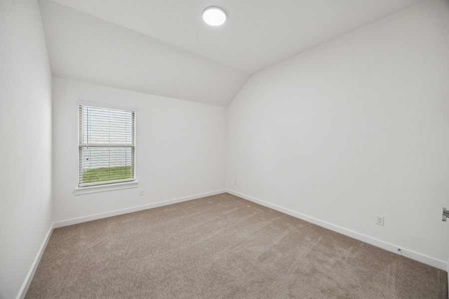 Bedroom in the Gilmour II home plan by Trophy Signature Homes – REPRESENTATIVE PHOTO