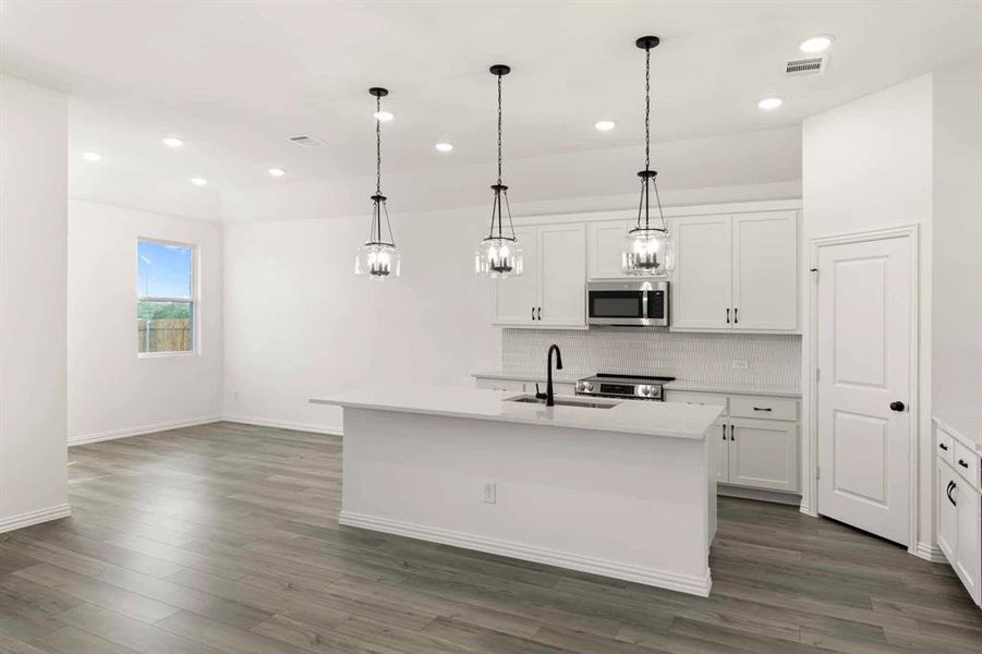 Furnished interior view inside a new home in Monticello Park, Princeton (Image 6).