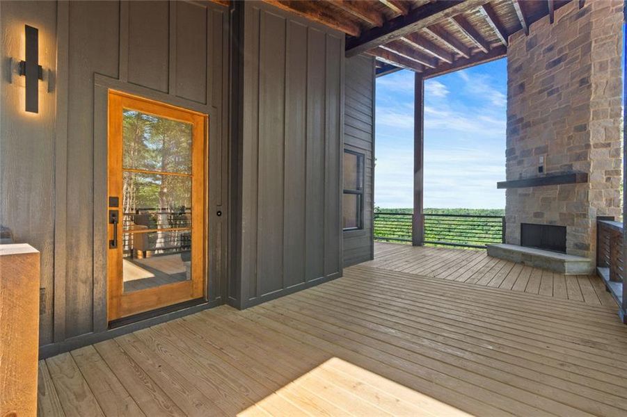 Exterior details and patio area of a home in , Talking Rock (Image 27).