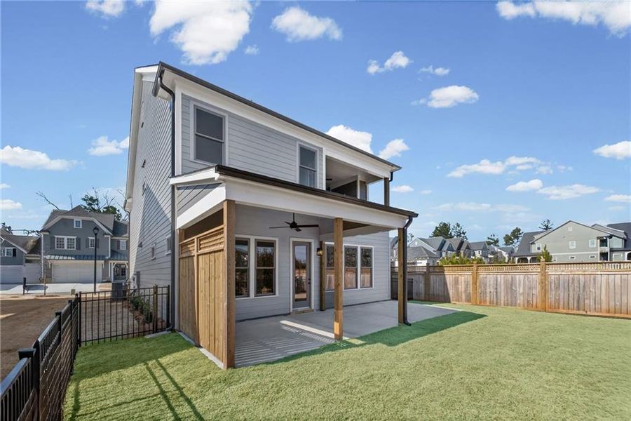 Exterior details and patio area of a home in , Canton (Image 31).