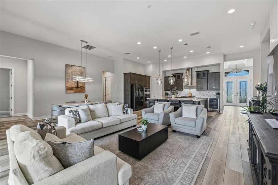 Furnished interior view inside a new home in Waterset, Apollo Beach (Image 29). Furnished interior view inside a new home in Waterset, Apollo Beach (Image 29).