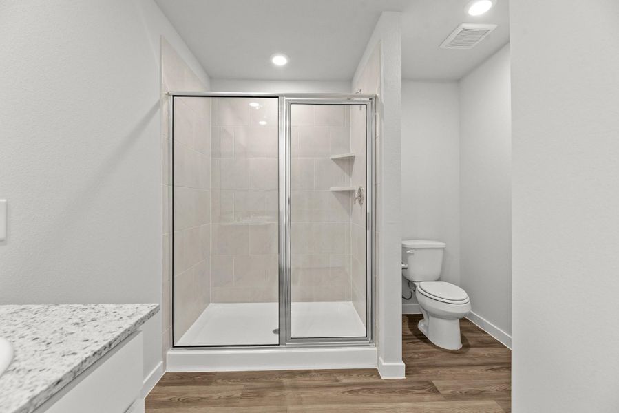 Furnished interior view inside a new home in Crockett Meadows, Cut and Shoot (Image 8).