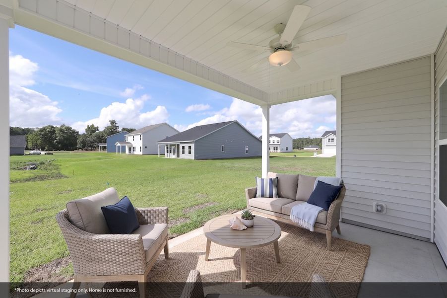 Exterior details and patio area of a home in Garden Grove, Conway (Image 24).