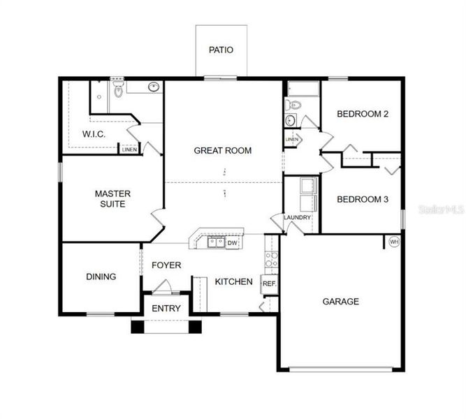 2D floor plan layout of this home in , Kissimmee, FL (Image 2). 2D floor plan layout of this home in , Kissimmee, FL (Image 2).
