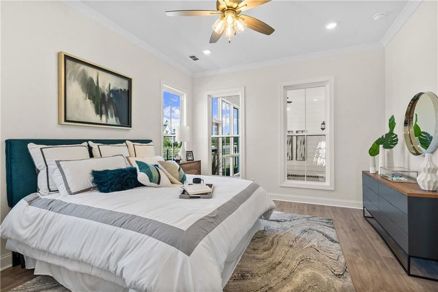 Furnished interior view inside a new home in Promenade at Sawnee Village, Cumming (Image 17).