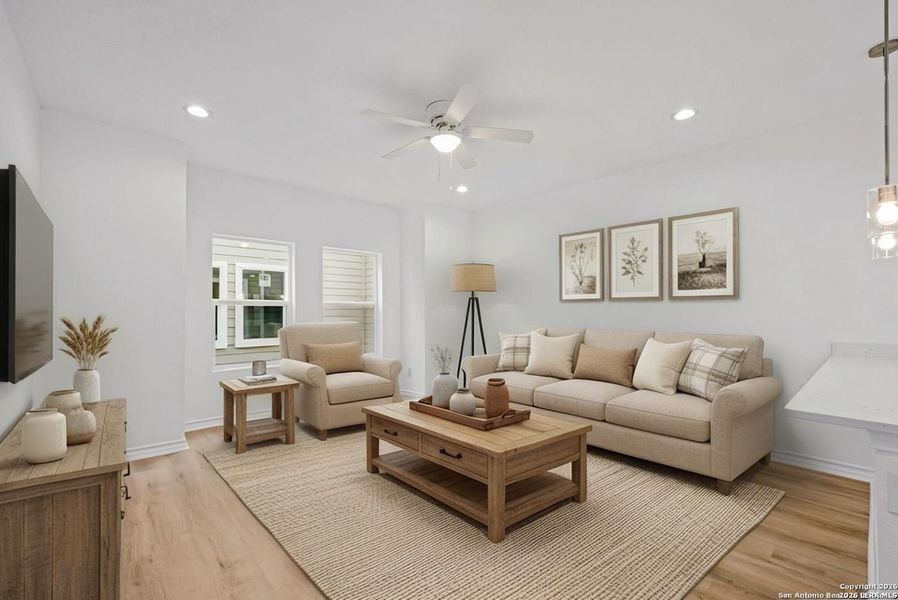 Furnished interior view inside a new home in , San Antonio (Image 6).