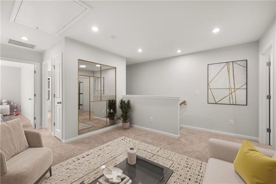 Furnished interior view inside a new home in Stegall Village, Emerson (Image 12). Furnished interior view inside a new home in Stegall Village, Emerson (Image 12).